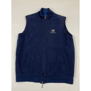 Carnoustie Mens Pacific Dunes Blue Full Zip Cotton Golf Vest Size M 3114‎ MID
